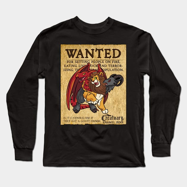 WANTED: Chimera Long Sleeve T-Shirt by AmberStone